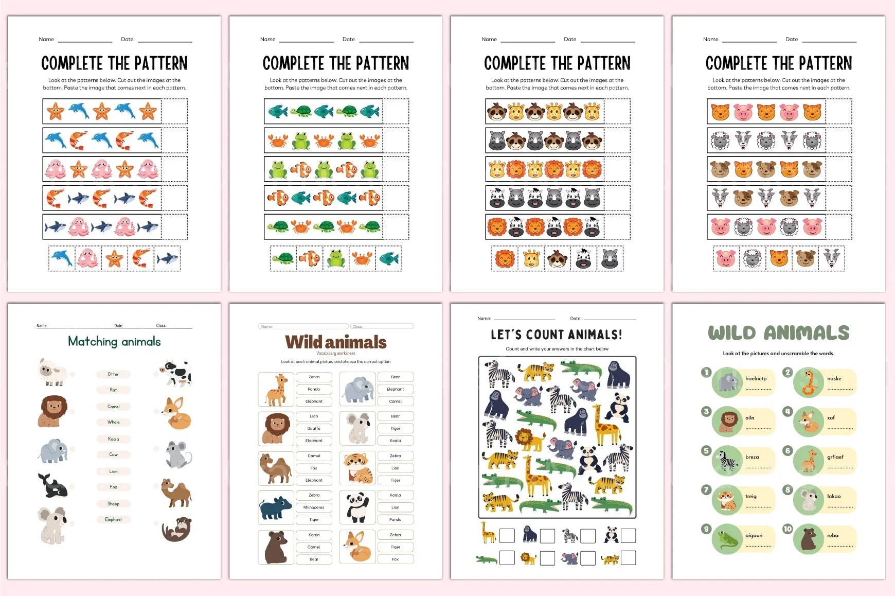 Best Animals Workbook for Kids - CraftNest - Digital Crafting and Art