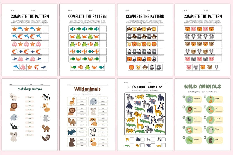 Best Animals Workbook for Kids - CraftNest - Digital Crafting and Art