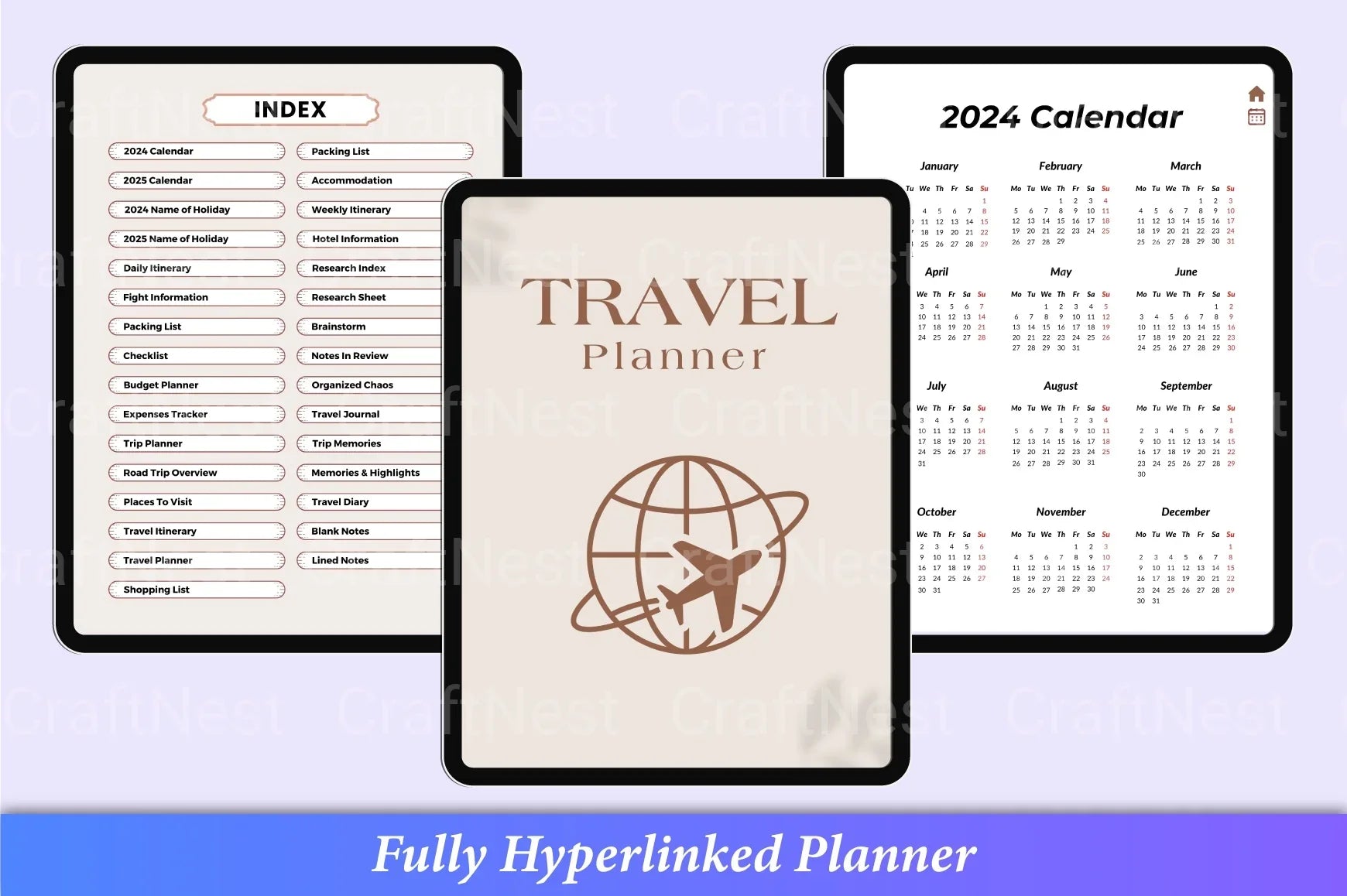 Travel Planner Guide - CraftNest - Digital Crafting and Art