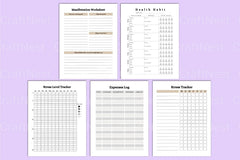 Mental Health Wellness Planner - CraftNest - Digital Crafting and Art