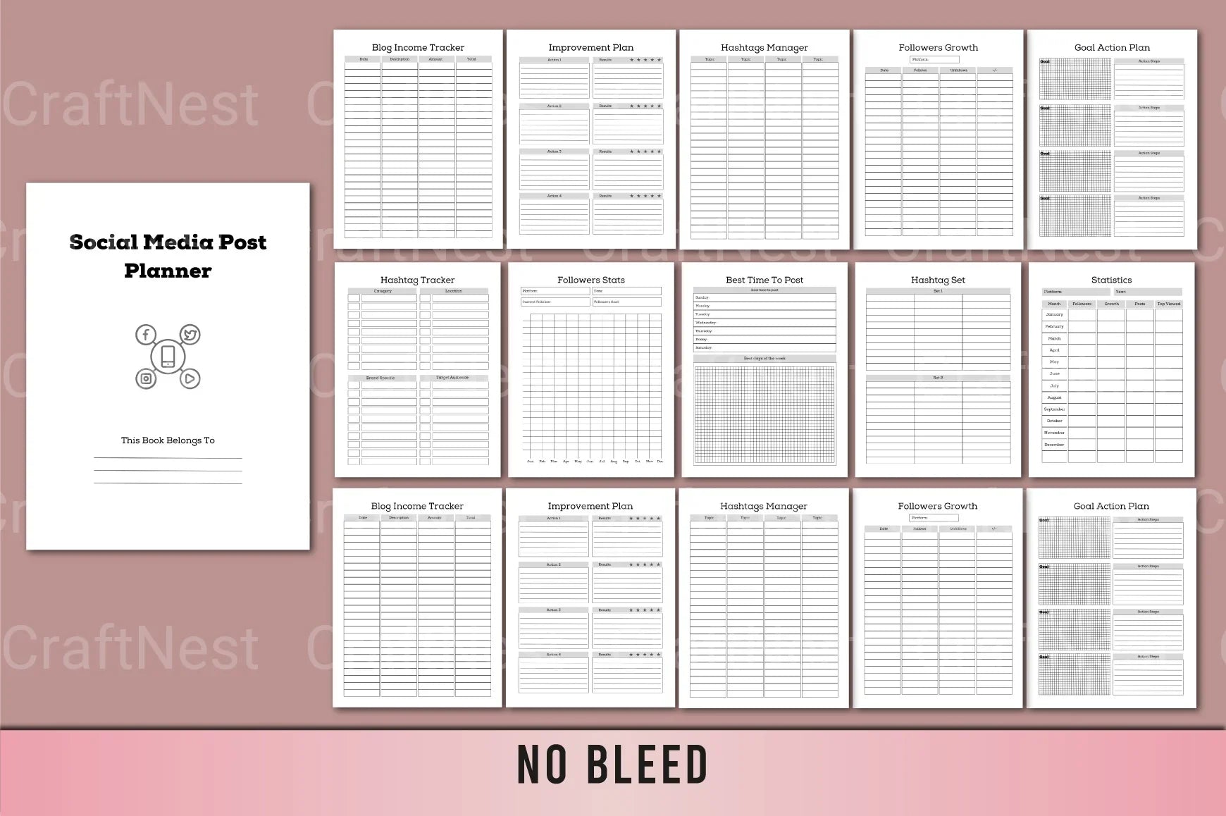 Social Media Post Planner - CraftNest - Digital Crafting and Art