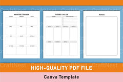 Side Hustle Project Planner Template on Canva - CraftNest - Digital Crafting and Art