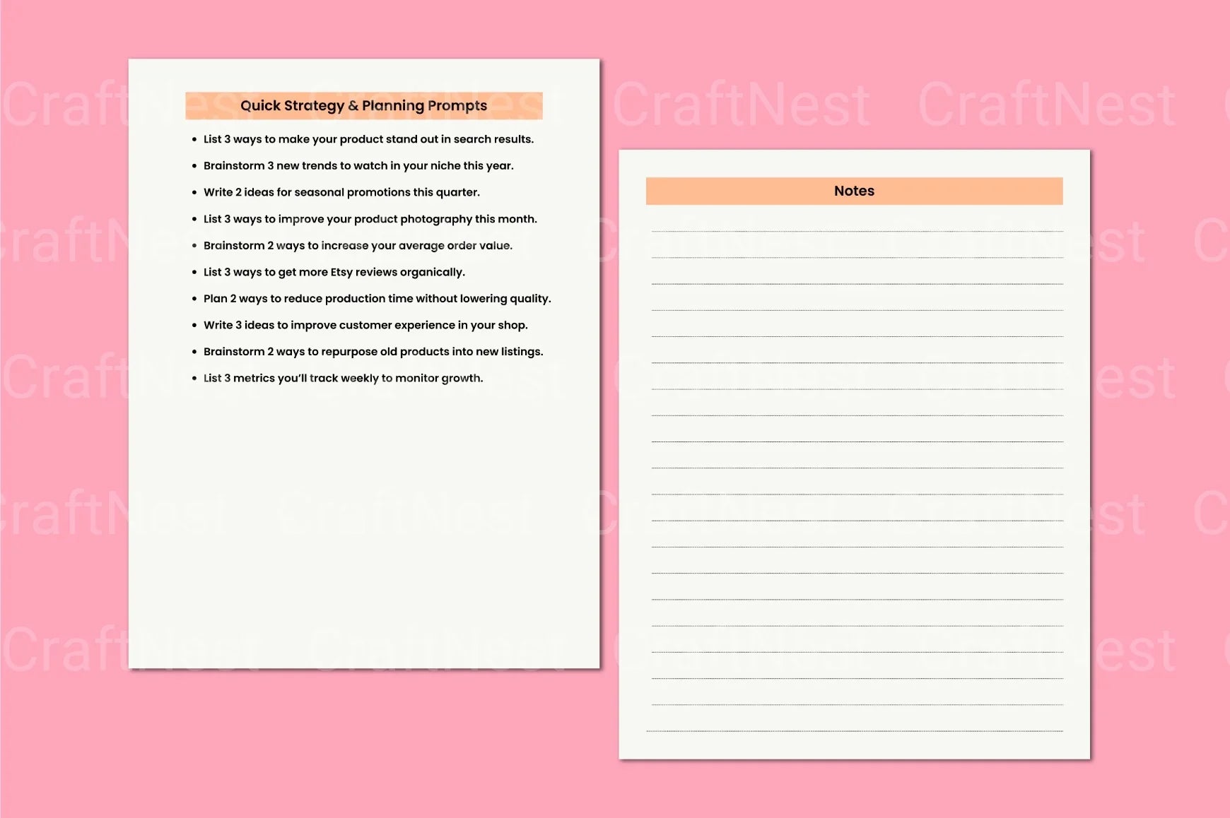 Etsy Seller Starter Guide: Essential Prompts for Success - CraftNest - Digital Crafting and Art