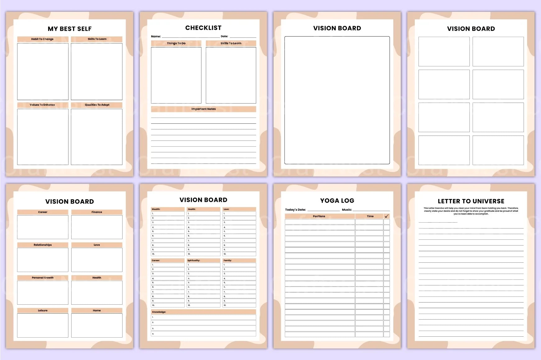 Vision Board Goal Workbook for Success - CraftNest - Digital Crafting and Art