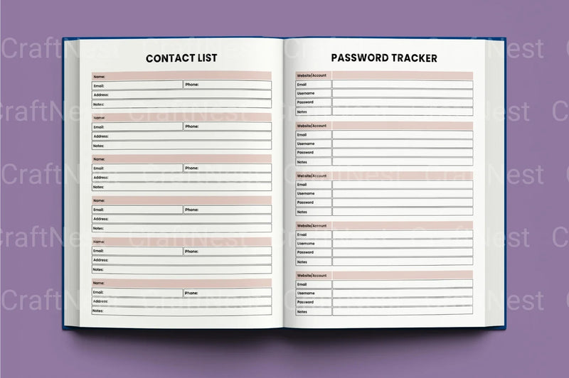 Daily Agenda Planner - CraftNest - Digital Crafting and Art