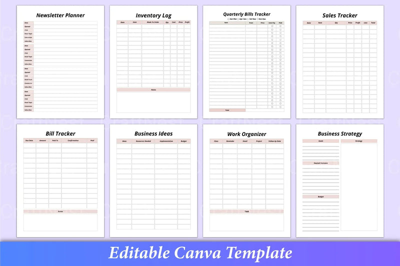 Side Hustle Planner Canva Template - CraftNest - Digital Crafting and Art