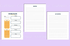 Work Planner Template - CraftNest - Digital Crafting and Art