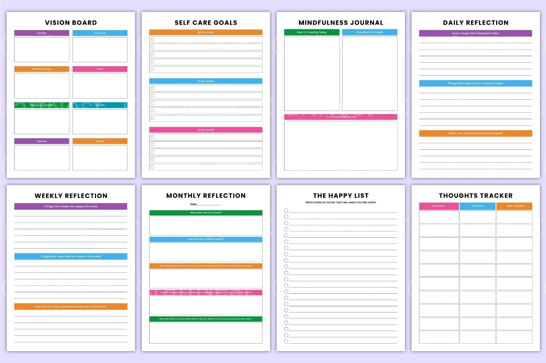 Self Discovery Workbook for Personal Growth - CraftNest - Digital Crafting and Art