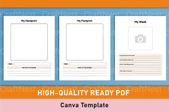Baby Memory Book Template - Canva Design - CraftNest - Digital Crafting and Art