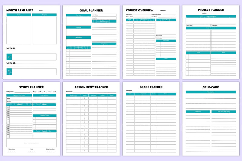 Nursing Student Organizer for Efficient Study Planning - CraftNest - Digital Crafting and Art