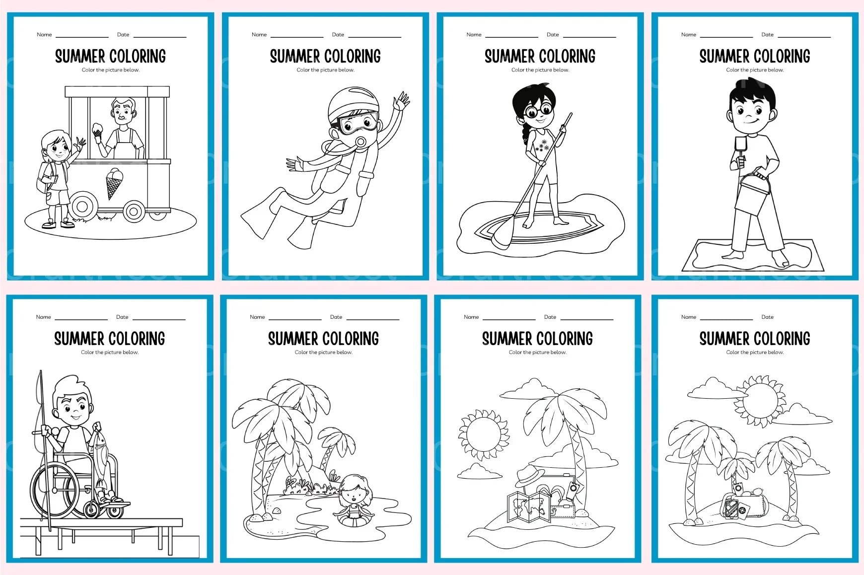 Spring Summer Workbook Collection - CraftNest - Digital Crafting and Art