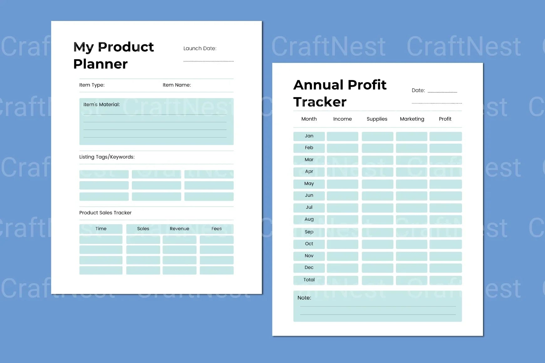 Comprehensive Financial Workbook for Effective Budgeting - CraftNest - Digital Crafting and Art