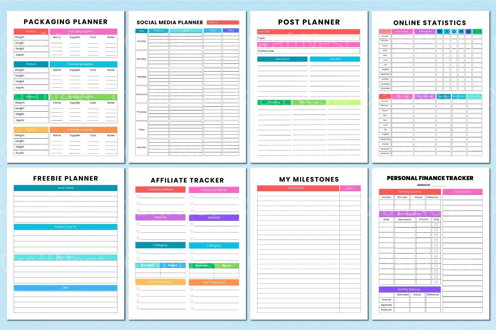 Online Business Planner - CraftNest - Digital Crafting and Art