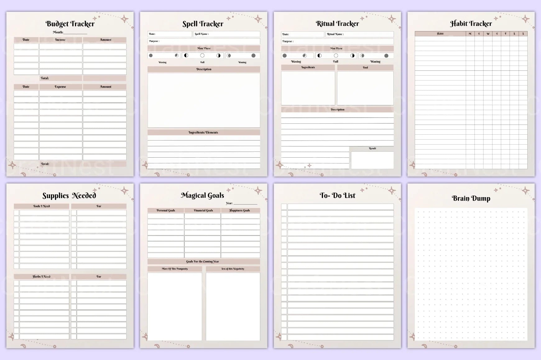 Witchy Planner: Mystical Organization for Your Magical Life - CraftNest - Digital Crafting and Art
