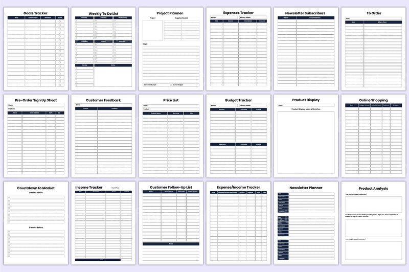 Small Business Planner Starting at $100 - CraftNest - Digital Crafting and Art