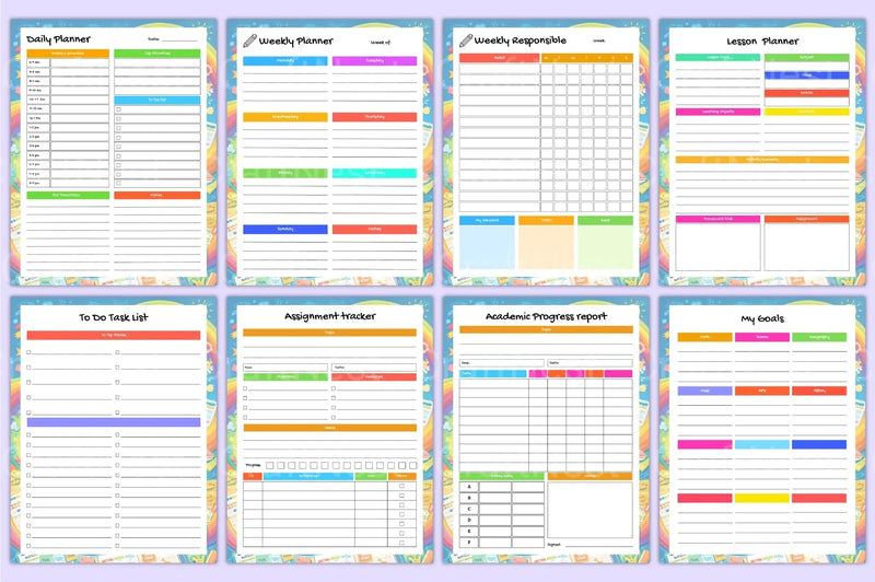 Academic Student Life Planner - CraftNest - Digital Crafting and Art