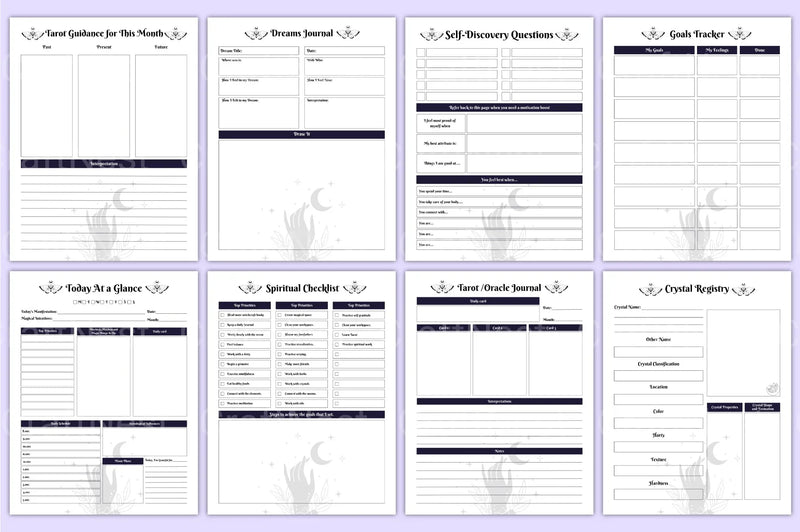 Magical Moon Tarot Deck - CraftNest - Digital Crafting and Art