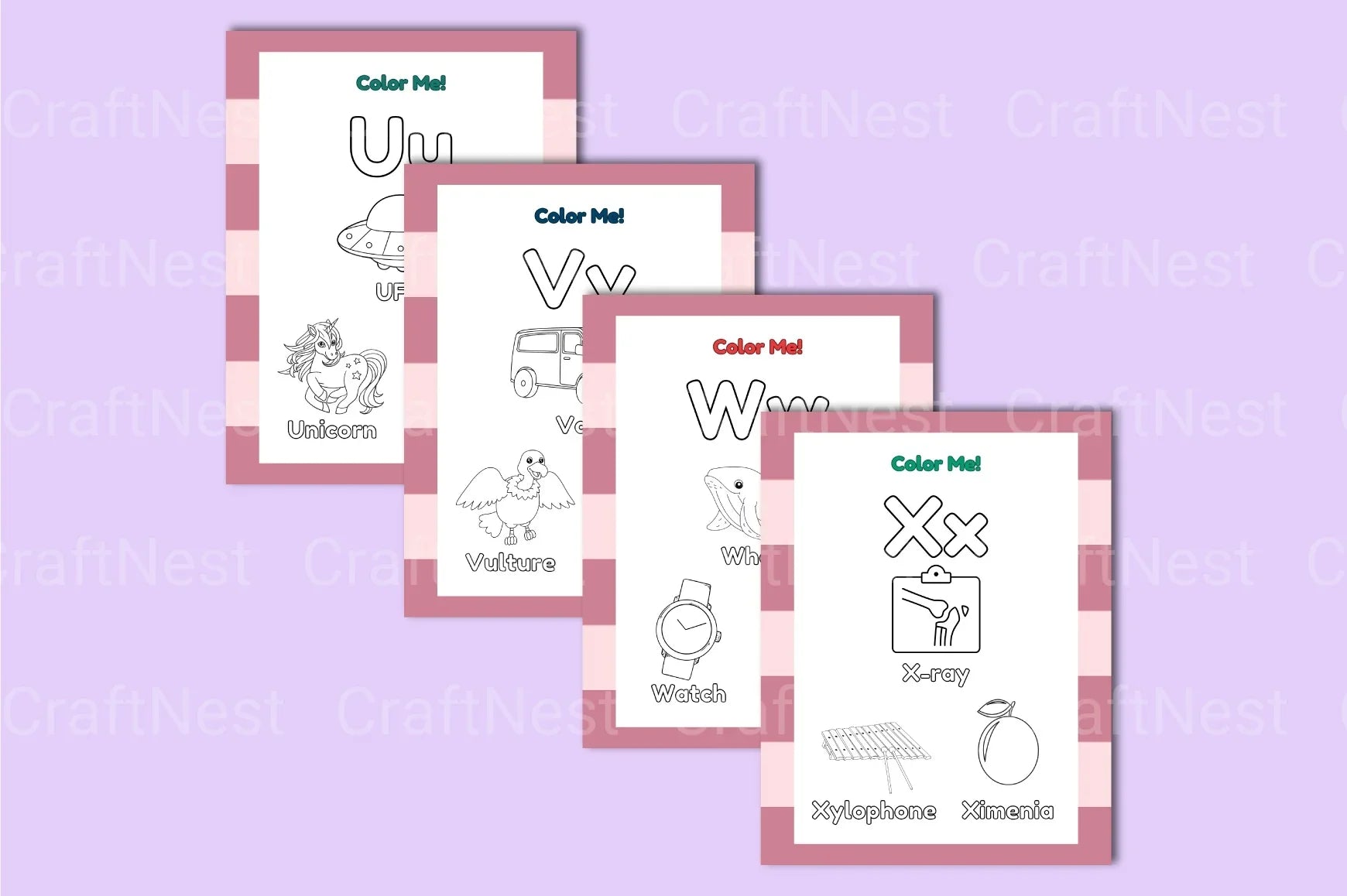 My ABC Coloring Booklet - CraftNest - Digital Crafting and Art