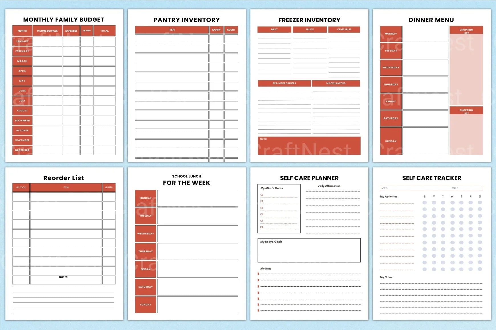 Adult ADHD Planner for Effective Organization - CraftNest - Digital Crafting and Art