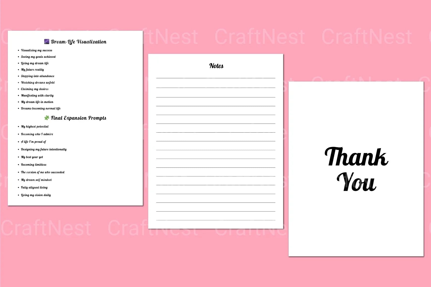 Vision Board Prompts for Inspiration and Goal Setting - CraftNest - Digital Crafting and Art