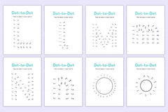 Alphabet Dot to Dot Worksheet for Kids - CraftNest - Digital Crafting and Art
