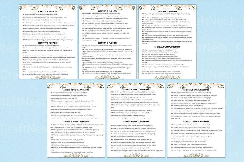 500 Bible Prompts for Inspiration - CraftNest - Digital Crafting and Art