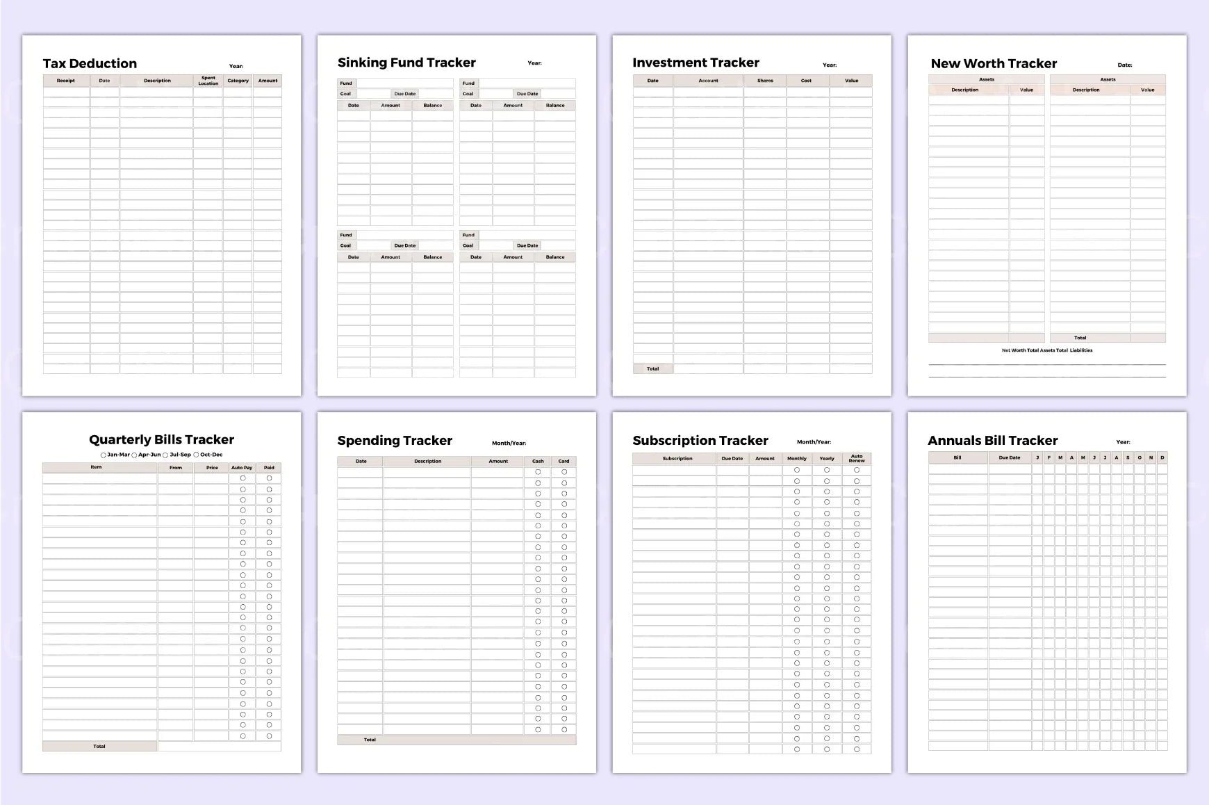 Budget Planner 2023 - CraftNest - Digital Crafting and Art