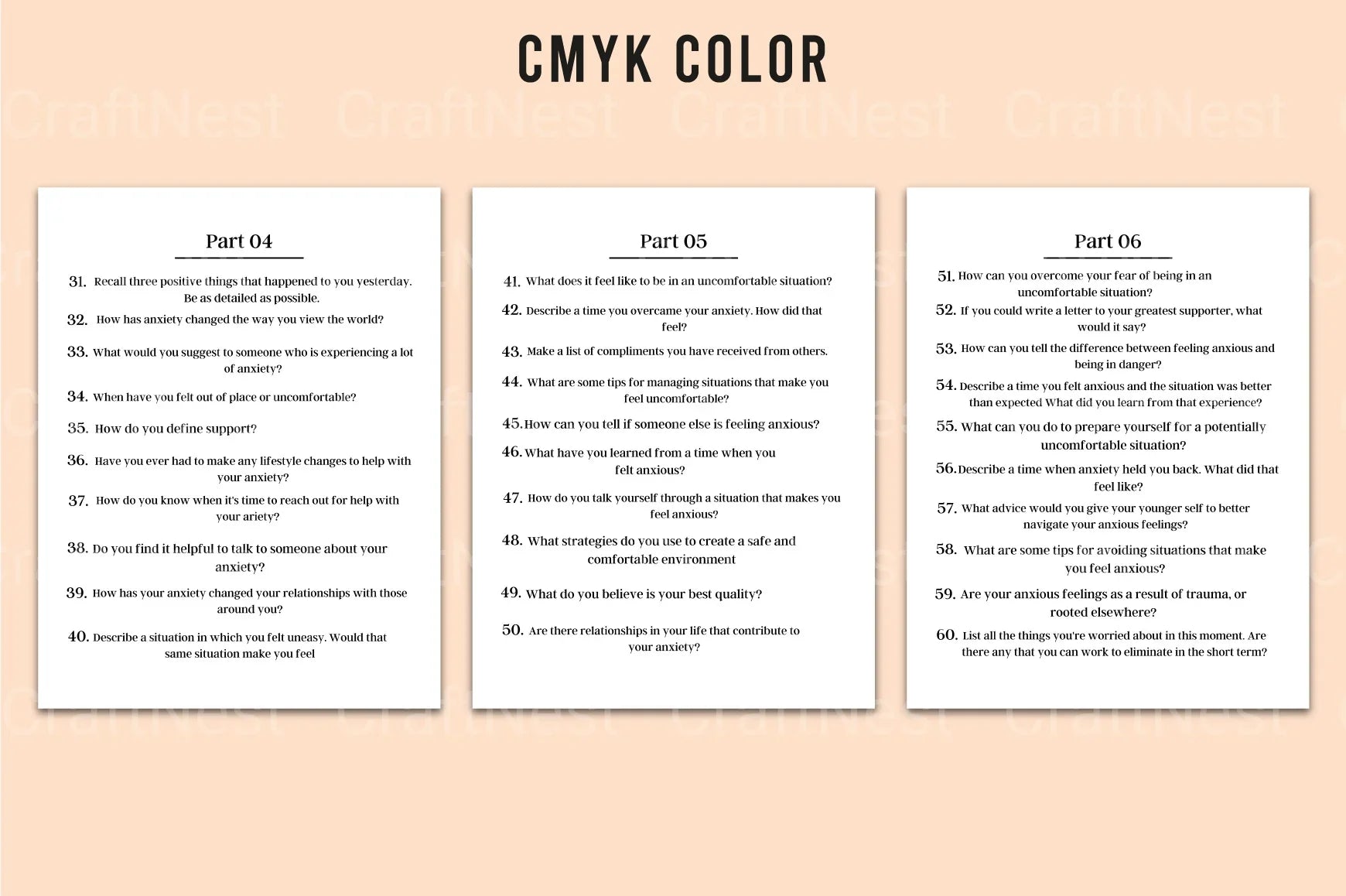 Deep Anxiety Prompts - CraftNest - Digital Crafting and Art