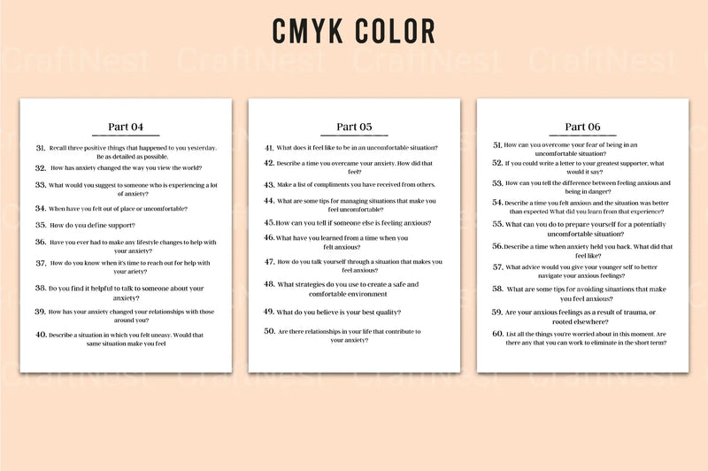Deep Anxiety Prompts - CraftNest - Digital Crafting and Art