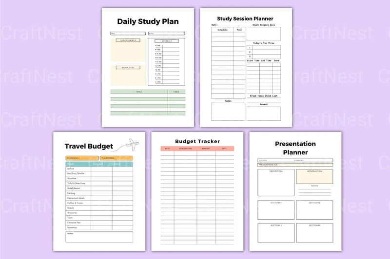 Editable Canva Template Collection - CraftNest - Digital Crafting and Art