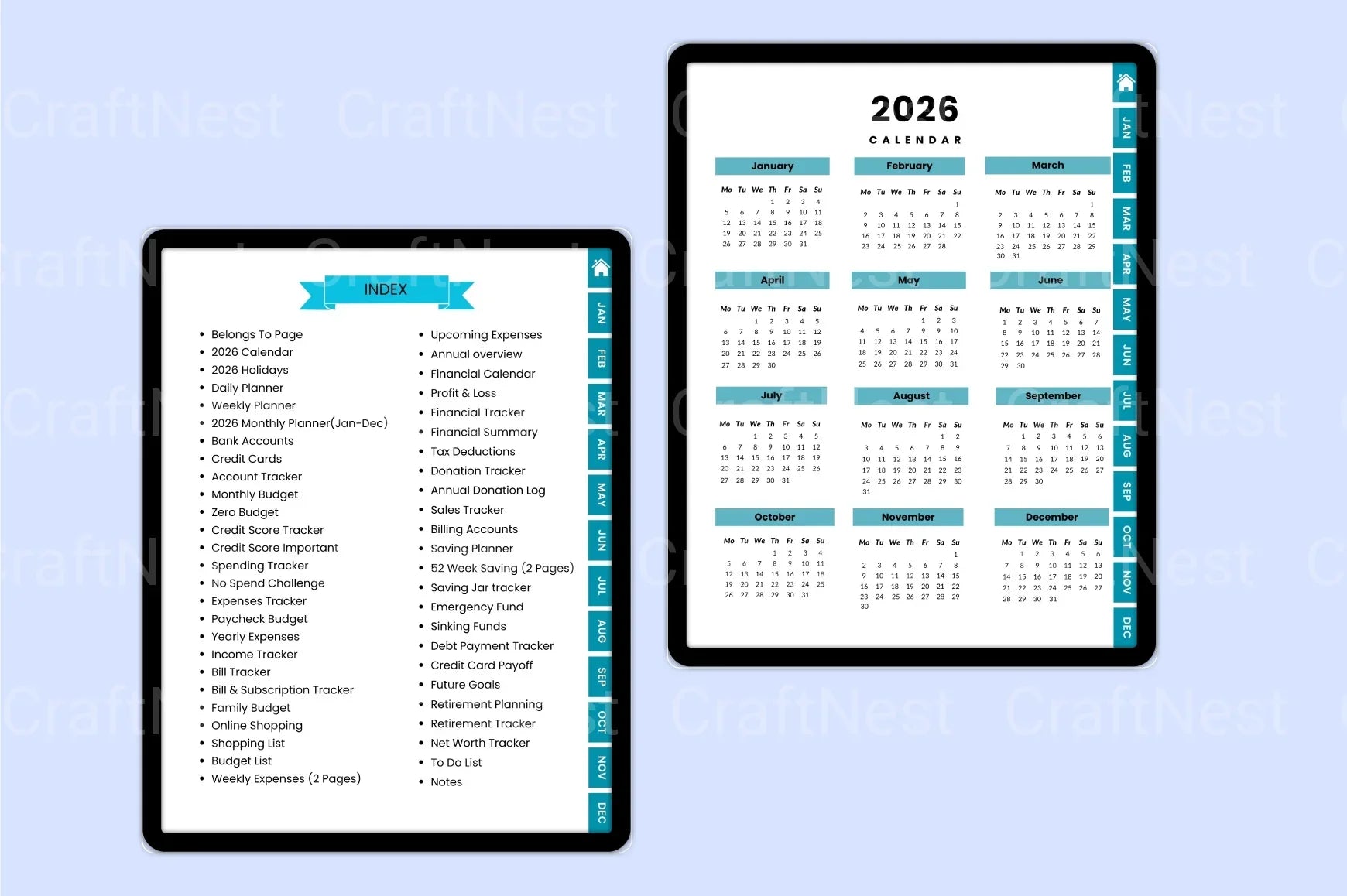 Budget Organizer Planner - CraftNest - Digital Crafting and Art