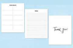 Vision Board Planner Template Canva - CraftNest - Digital Crafting and Art
