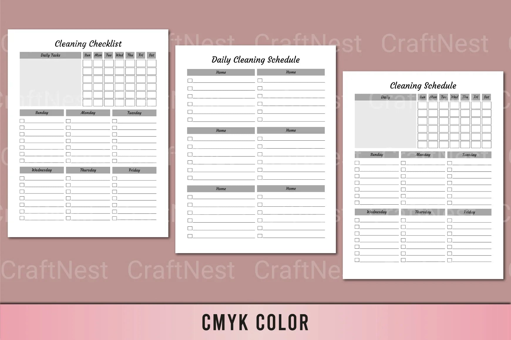Ultimate Cleaning Planner for Organized Living - CraftNest - Digital Crafting and Art