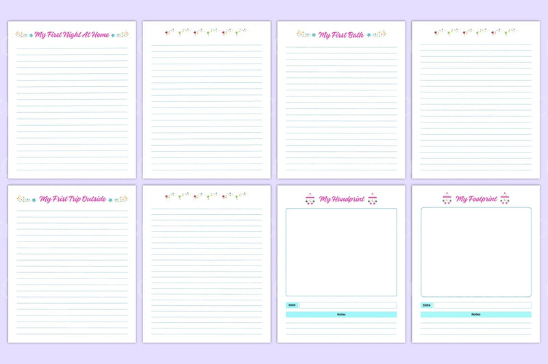 Baby Memory Book: First Year Keepsake - CraftNest - Digital Crafting and Art