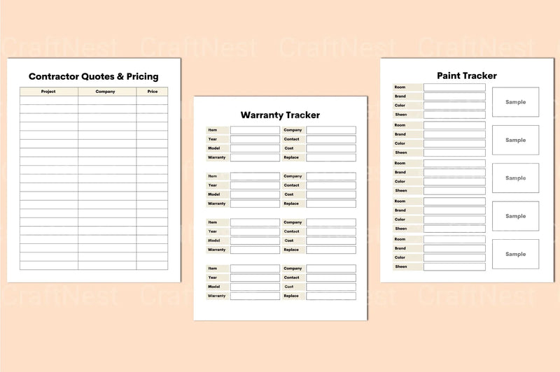 Home Renovation Planner Guide - CraftNest - Digital Crafting and Art