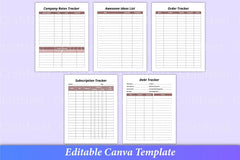 Online Business Planner Canva Template - CraftNest - Digital Crafting and Art