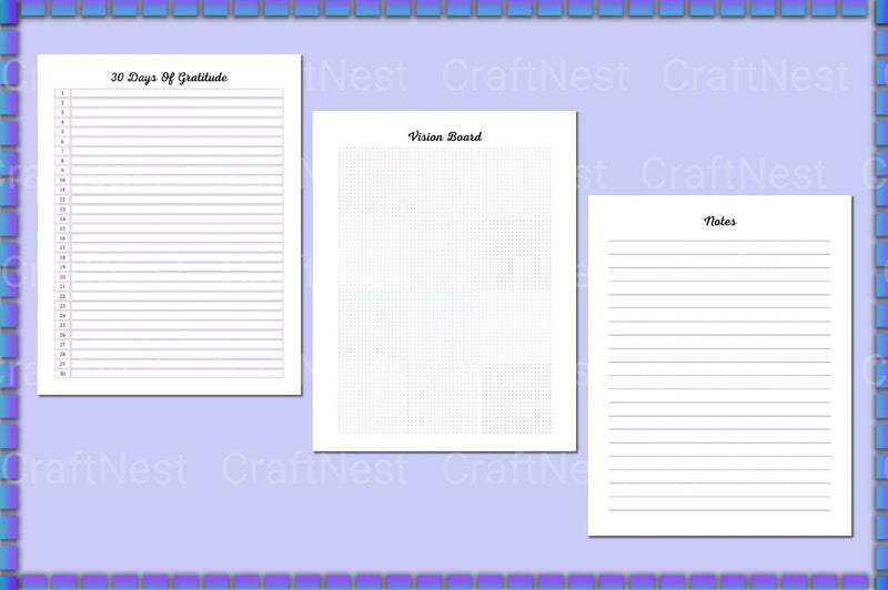 Self Care Planner for Personal Wellbeing - CraftNest - Digital Crafting and Art