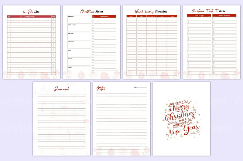 Christmas Planner Guide - CraftNest - Digital Crafting and Art