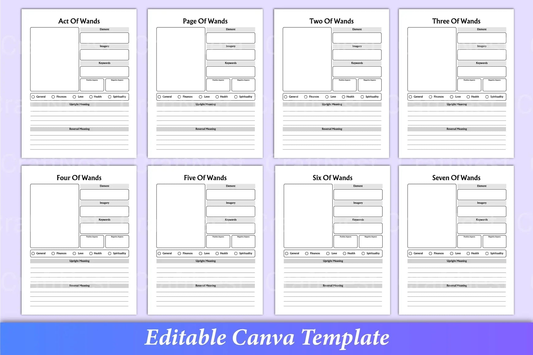 Tarot Canva Template for Creative Designs - CraftNest - Digital Crafting and Art