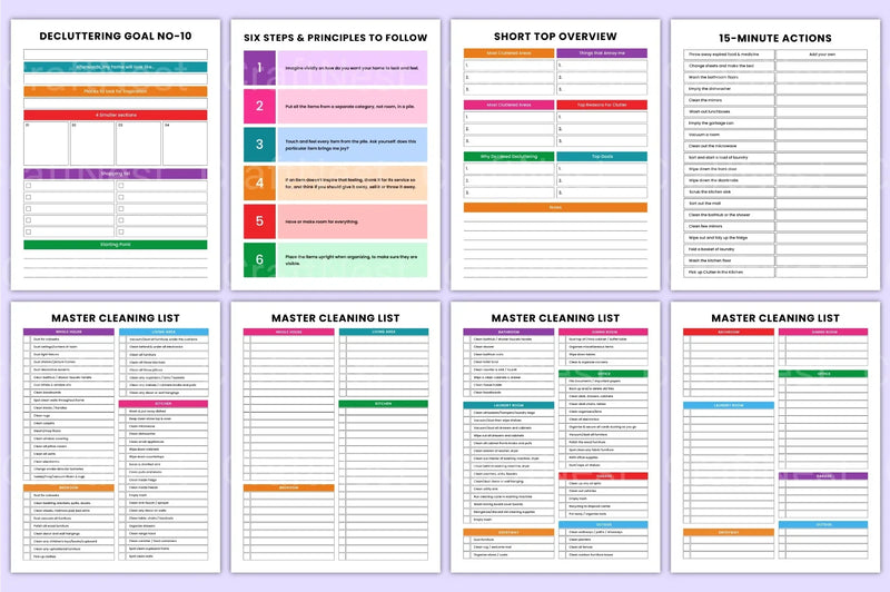 Decluttering and Cleaning Organizer - CraftNest - Digital Crafting and Art