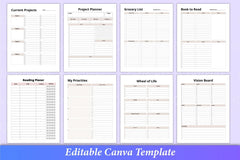 Ultimate Planner Template Canva - CraftNest - Digital Crafting and Art