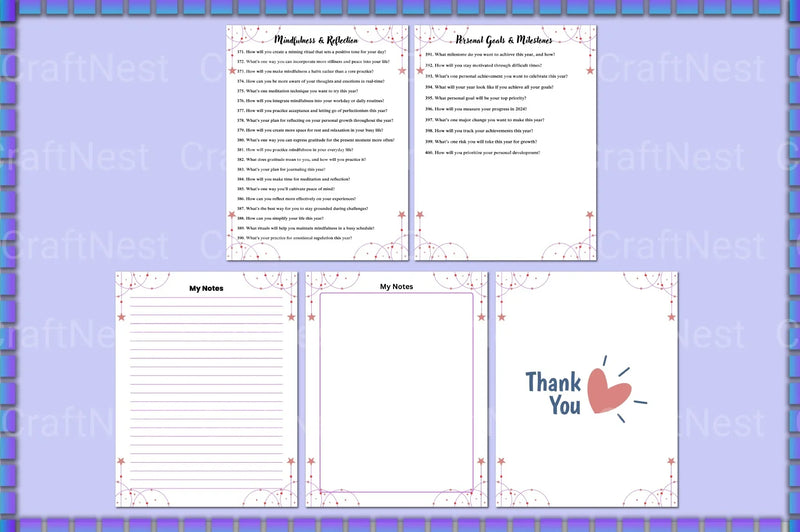 New Year Planner Prompts for Goal Setting - CraftNest - Digital Crafting and Art
