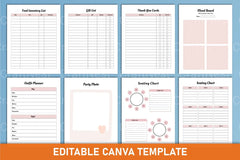 Party Event Planner Canva Template - CraftNest - Digital Crafting and Art