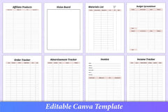Girl Boss Planner Canva Template - CraftNest - Digital Crafting and Art