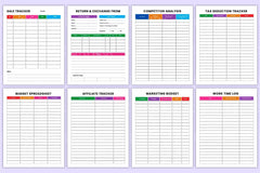 Business Management Organizer - CraftNest - Digital Crafting and Art