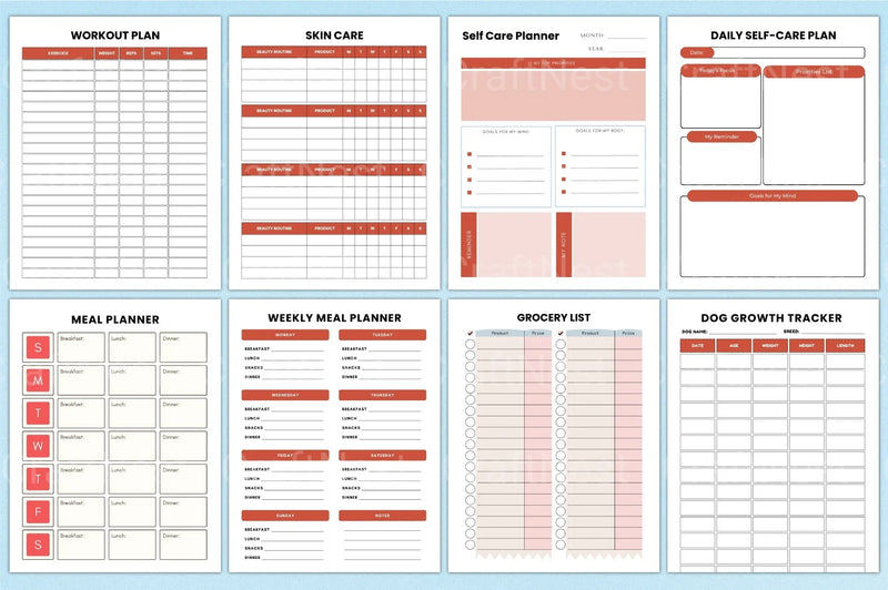 Adult ADHD Planner for Effective Organization - CraftNest - Digital Crafting and Art