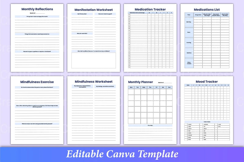 Mental Health Worksheets for Wellbeing - CraftNest - Digital Crafting and Art