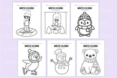 Kindergarten Winter Workbook Activities - CraftNest - Digital Crafting and Art