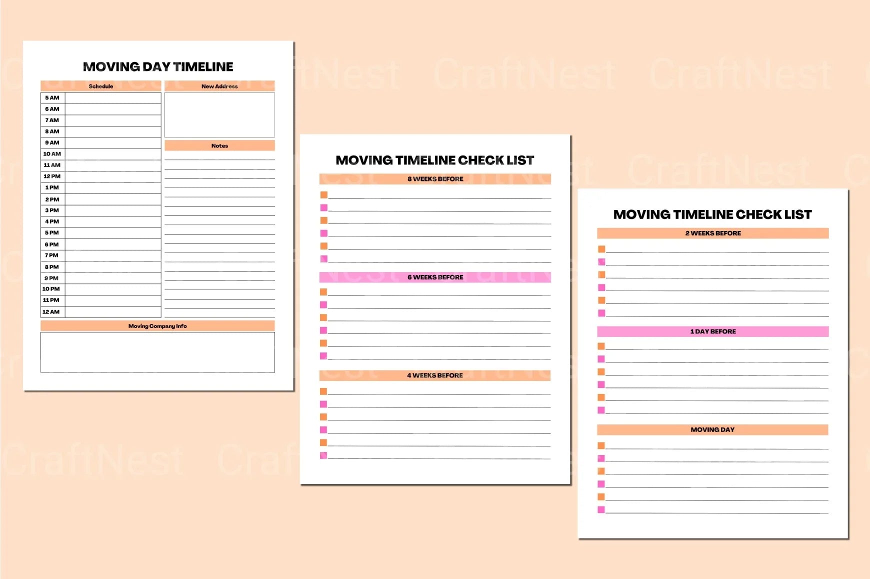 Moving Planner Guide - CraftNest - Digital Crafting and Art