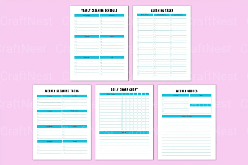 ADHD Cleaning Workbook for Effective Organization - CraftNest - Digital Crafting and Art